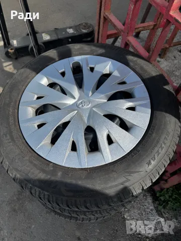 Оригинални джанти с гуми и тазове 5x100 15 Toyota, снимка 7 - Гуми и джанти - 49713765