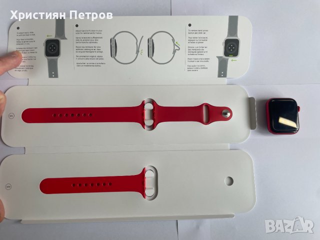 КАТО НОВ !!! Apple Watch Series 6 44 mm GPS - RED Aluminum - A2292, снимка 6 - Смарт часовници - 39119028