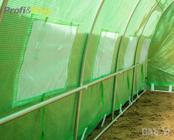 Парник / оранжерия 3х4 м - армиран РЕ 180 гр/м2, снимка 7 - Оранжерии - 35680415