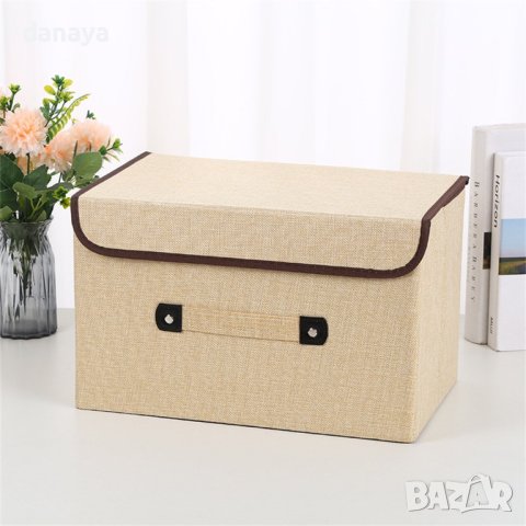 3751 Текстилна сгъваема кутия за съхранение, 3 размера, снимка 8 - Кутии за съхранение - 41041289