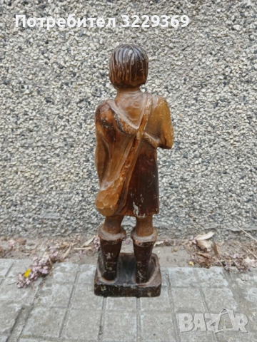 Дърворезва статуетка рибар, снимка 3 - Статуетки - 51871937