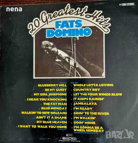 Плоча FATS DOMINO Краля на Блуса Избраните Хитове , снимка 2 - Грамофонни плочи - 53458846