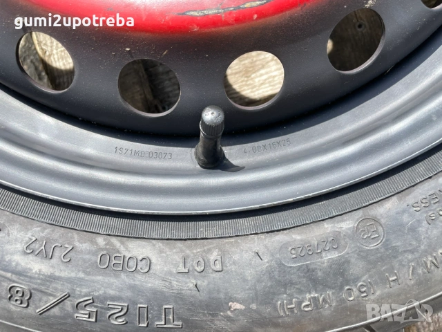 16 резервна джанта патерица 5х108 FORD Mondeo C Max 125/85/16, снимка 4 - Гуми и джанти - 53687305