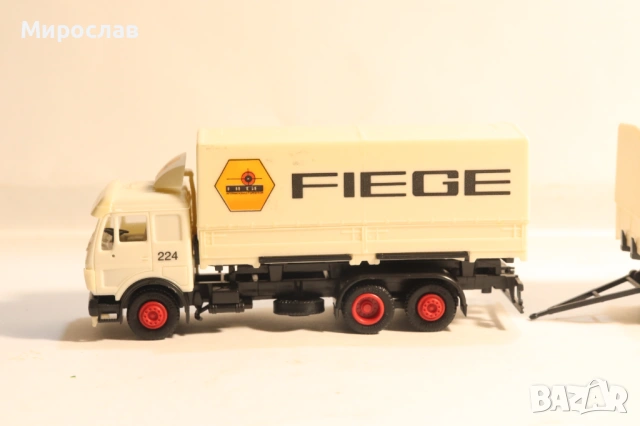 HERPA H0 1/87 MERCEDES BENZ TIR КОЛИЧКА КАМИОН МОДЕЛ, снимка 2 - Колекции - 53757533