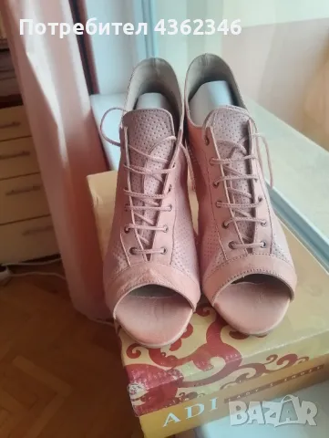 Дамски летни обувки от естествена кожа, снимка 4 - Сандали - 48736423