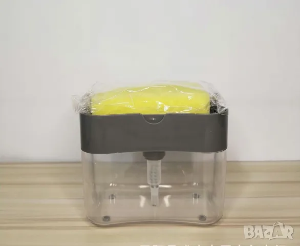 Контейнер  дозатор за течни препарати в комбинация с почистваща гъба , снимка 2 - Други стоки за дома - 50383373