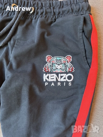 Оригинално долнище / Анцуг Kenzo Paris Tiger - Черно с червено - Размер M
, снимка 2 - Костюми - 56202638