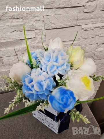 Ароматен сапунен букет, снимка 2 - Изкуствени цветя - 53447829