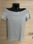 Сива блузка с къс ръкав, снимка 1 - Тениски - 34222194