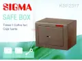 механичен трезор сейф, касa с ключ Sigma външни размери 230х170х170м, снимка 9