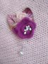 Плетена брошка "Цветле", снимка 13
