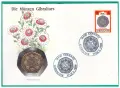 НУМИЗМАТИЧЕН ПЛИК (NUMISBRIEF) С МОНЕТА - ГИБРАЛТАР /виж описанието/, снимка 1
