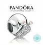 Талисман сребро 925 Pandora Sweet Snail Charm. Колекция Amélie, снимка 1 - Гривни - 39102833