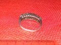 СТАР МАРКОВ СКЪПОЦЕНЕН СРЕБЪРЕН ПРЪСТЕН СРЕБРО 925 с МАРКАЗИТИ и ЦИРКОНИ Някои КАМЪНИ ЛИПСВАТ! 41813, снимка 8