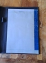 папка луксозна за документи кожена синя Марксман Marksman Размер А4, снимка 6