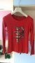 Еластична червена блуза, снимка 1 - Блузи с дълъг ръкав и пуловери - 34805287