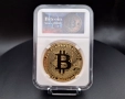 Сувенирна монета Bitcoin, снимка 2