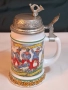 колекционерска немска музикална халба за бира с калаен похлупак 29/1, снимка 1