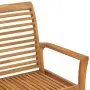 vidaXL Градинска пейка, 112 см, тик масив, снимка 4