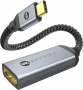 Warrky USB C към 4K HDMI адаптер, позлатен конектор против смущения, Thunderbolt 3