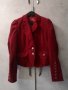 Червено Сако Есенно-Зимно Кадифе, снимка 5