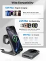 Безжична зарядна станция за Mag-Safe Charger 3 в 1, сгъваема, снимка 2