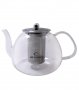 Стъклен огнеупорен чайник с цедка Елеком ЕК-ТР1200-1200мл, снимка 1 - Аксесоари за кухня - 39295574