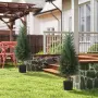 HOMCOM 2 бр от изкуствени кипариси, снимка 3