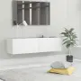 vidaXL ТВ шкаф, бял, 120x30x30 см, инженерно дърво, снимка 2