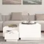vidaXL Кутии за съхранение с капаци 3 бр бели борова дървесина масив, снимка 3
