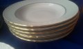 Порцеланови чинии на Изида, 8 бр за супа и 8 бр за основно, златни кантове, снимка 14