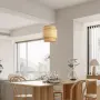 Винтидж ратанова висяща лампа foucasal E27, кафява, 29 см, снимка 4
