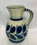 39 лв 7 части Арт керамика комплект Gollhammer ceramics GK Austria Art Pottery Blue Pitcher Set, Ost, снимка 4