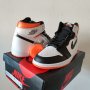 Nike Air Jordan 1 High Electro Orange White Нови Оригинални Обувки Размер 42 Номер Мъжки Кецове, снимка 2