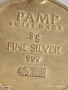 Сребърно кюлче медальон с проба 999 от Швейцария рафинерия PAMP 17930, снимка 7