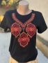 Тениски с бродирана шевица, снимка 1