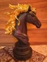 статуетка глава на кон-2 цвята, снимка 1