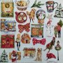 Изрязани елементи от картон Christmas market 25 бр - R055