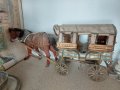 Стар макет на стара уестърн закрита каруца''Old Covered Wagon'', снимка 1 - Антикварни и старинни предмети - 41625640