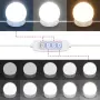 vidaXL Тоалетка с LED лампи, черна, 90x42x132,5 см, снимка 9