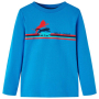 Детска тениска с дълъг ръкав, кобалтовосин, 92(SKU:13299, снимка 1 - Детски тениски и потници - 44822804