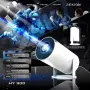 REKION® Преносим проектор Super Pack World HY.300 Pro 4K + екран 60 инча, снимка 2