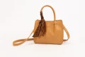 Класическа дамска чанта AMORE Francesca - Dark biege, снимка 6