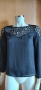 Блуза от шифон с дантела , снимка 1 - Блузи с дълъг ръкав и пуловери - 36071593