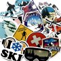 Стикери за декорация 50x - Сноуборд/Ски/Snowboard/Ski/Winter sports, снимка 1 - Зимни спортове - 41825226