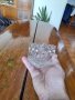 Стара стъклена купа,бонбониера,захарница, снимка 4