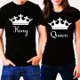 Тениски за двойки King & Queen, снимка 1 - Тениски - 44780839