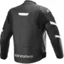 Кожено мото яке ALPINESTARS FASTER V2 BLACK/WHITE пистов чопър скутер, снимка 3