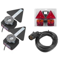 Магнитни стопове за ремарке със светлоотразители и окабеляване 2бр, снимка 2 - Части - 44747186