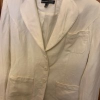 Продовам бяло сако лен и памук  марка Batibaleno, снимка 6 - Сака - 39932200